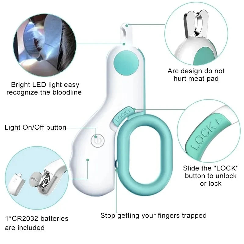 Professional LED Cat Nail Clipper